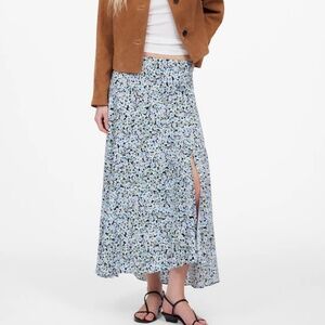 Madewell Midi Slip Skirt in Floral